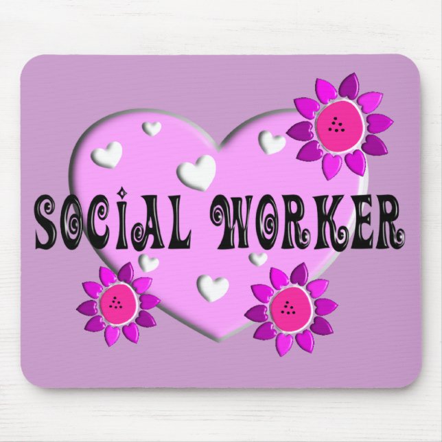 Social Worker Gifts Mouse Mat (Front)