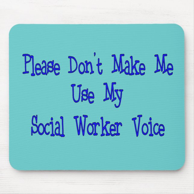 Social Worker Gifts Mouse Mat (Front)