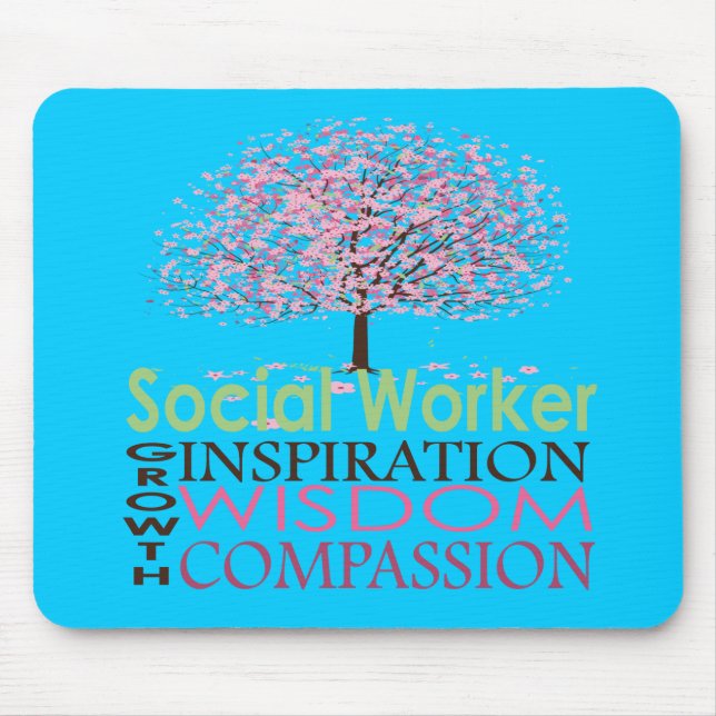 Social Worker Gifts Mouse Mat (Front)