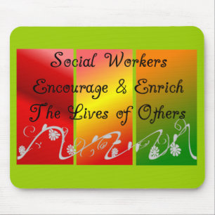 Social Worker Gifts Mouse Mat