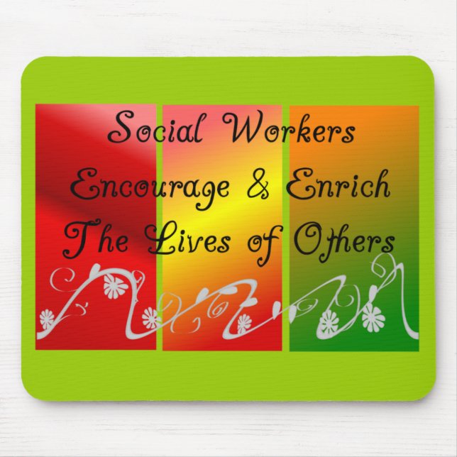 Social Worker Gifts Mouse Mat (Front)