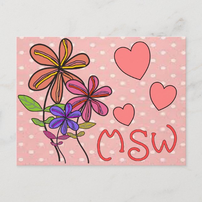 Social Worker Gifts Postcard (Front)