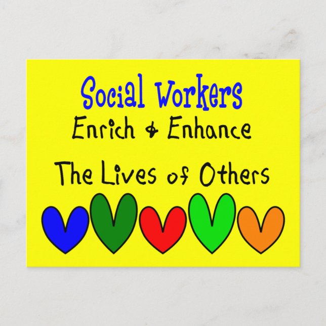 Social Worker Gifts Postcard (Front)
