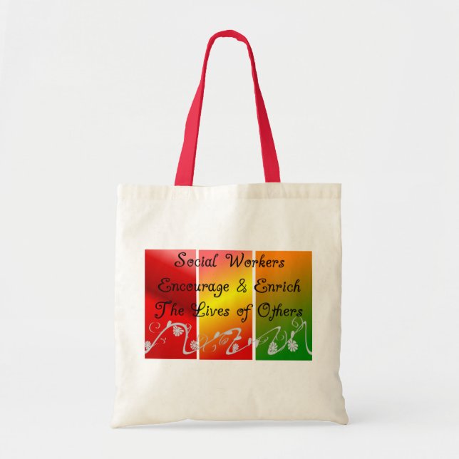 Social Worker Gifts Tote Bag (Front)