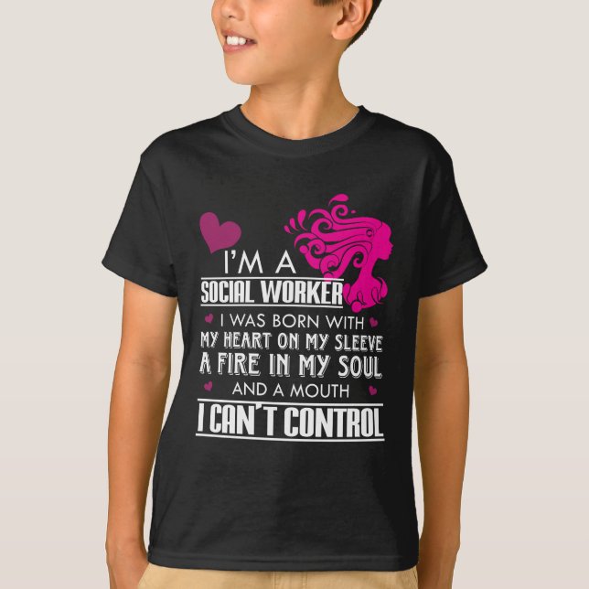 Social Worker Girl T-Shirt (Front)