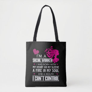 Social Worker Girl Tote Bag