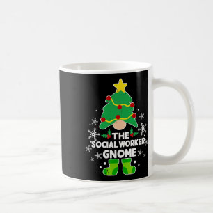 Social Worker Gnome Xmas Family Holiday Christmas Coffee Mug