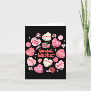 Social worker heart candy valentine day coping card