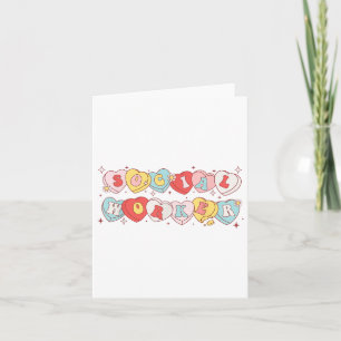Social Worker Heart Valentines Day Coping Skills S Card