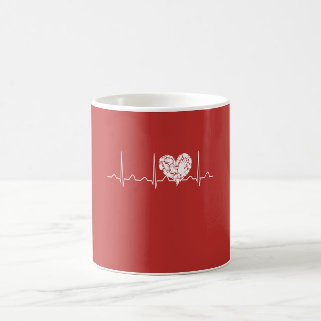 Social Worker Heartbeat Coffee Mug (Center)
