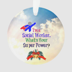 Social Worker Humour, Christmastime Ornament