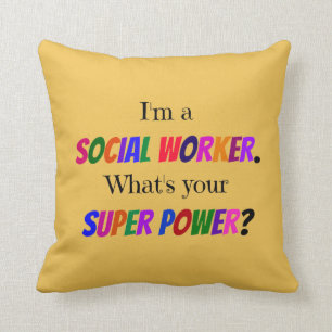 Social Worker Humour Cushion
