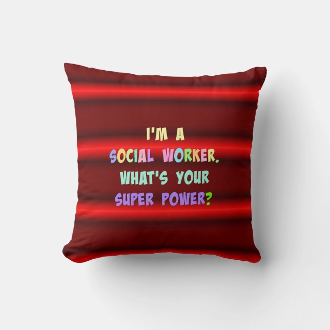 Social Worker Humour Cushion (Front)