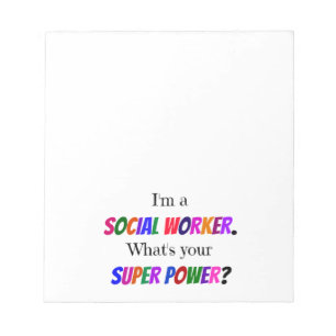 Social Worker Humour Notepad