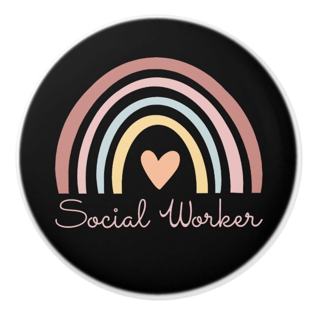 Social Worker II Ceramic Knob (Front)