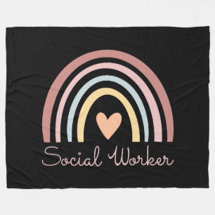 Social Worker II Fleece Blanket