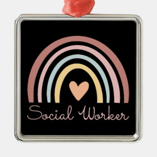 Social Worker II Metal Tree Decoration