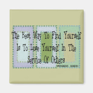 Social Worker (Mahandas Gandhi Quote) Magnet