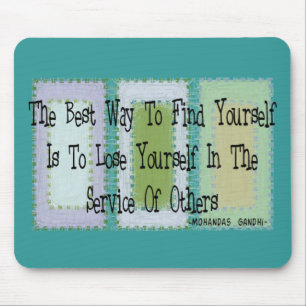 Social Worker (Mahandas Gandhi Quote) Mouse Mat