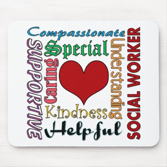 Social Worker Mouse Mat (Front)