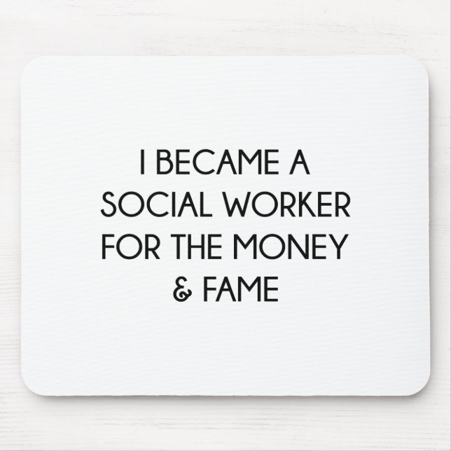 Social Worker Mouse Mat (Front)