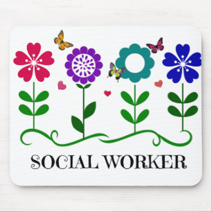 Social Worker Mouse Mat