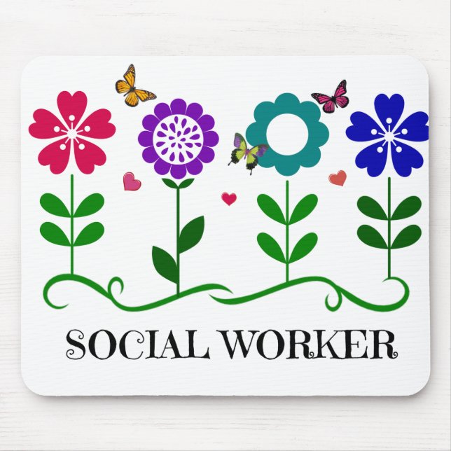 Social Worker Mouse Mat (Front)