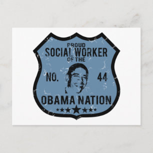 Social Worker Obama Nation Postcard