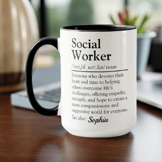 Social Worker Personalised Appreciation Gift Mug