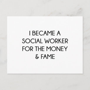 Social Worker Postcard