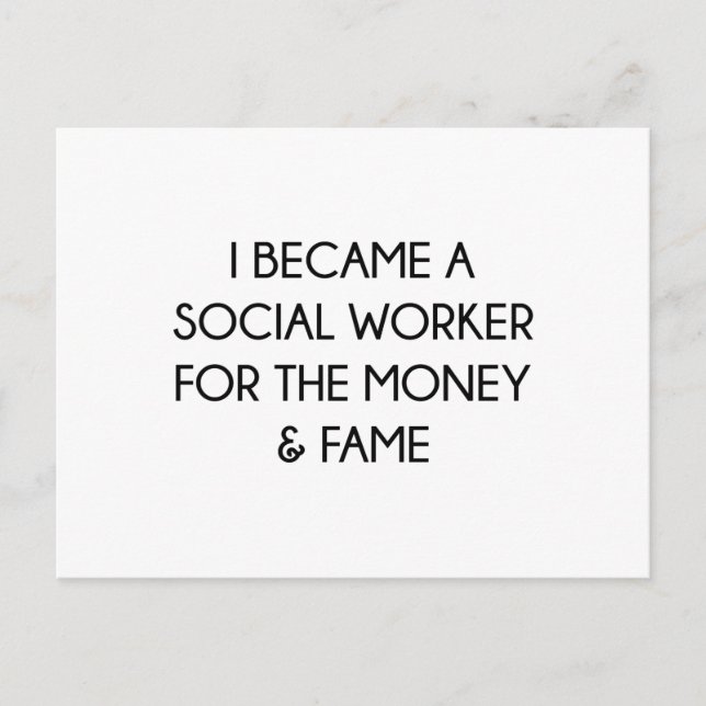 Social Worker Postcard (Front)