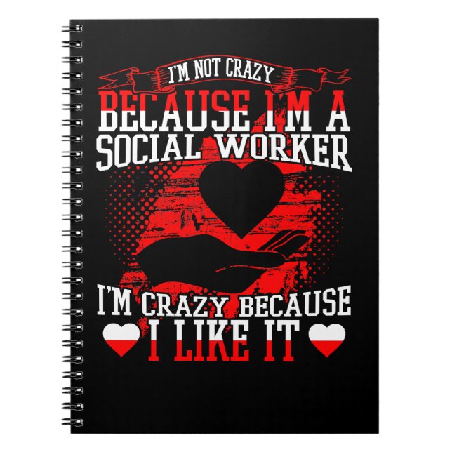 Social Worker Profession Job Title Gift554 Notebook (Front)