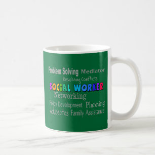 Social Worker Professional Duties Design Coffee Mug