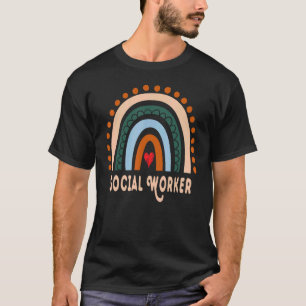 Social Worker Rainbow Cute Appreciation Essential  T-Shirt