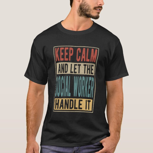 Social Worker Retro Design - Social Worker T-Shirt (Front)