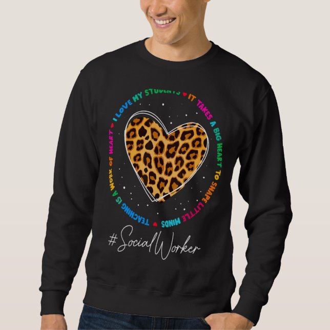 Social Worker School Admin Appreciation Week Back  Sweatshirt (Front)