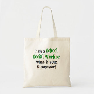 social worker school tote bag