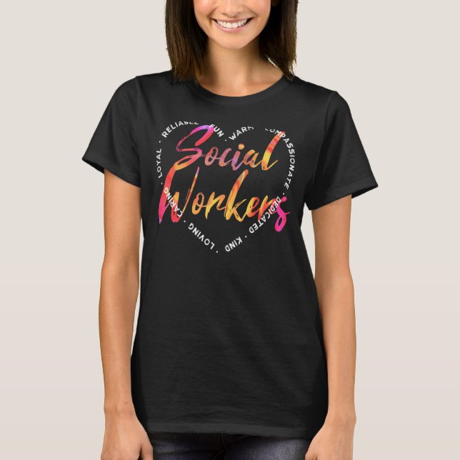 Social Worker Social Work Caseworker Public Servan T-Shirt (Front)