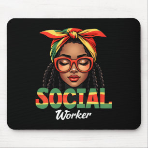 Social Worker Social Work Women Girls Black Histor Mouse Mat
