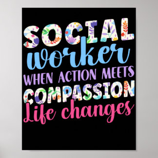 Social Worker Social Worker When Action Meets Poster