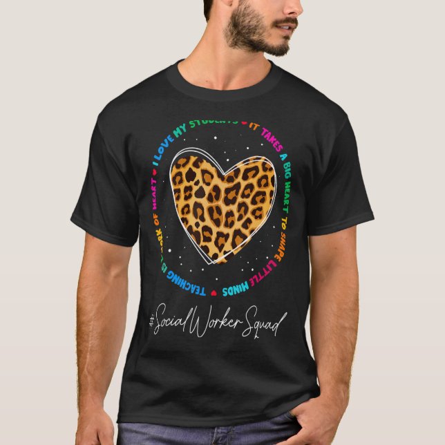 Social Worker Squad Admin Appreciation Week Back T T-Shirt (Front)