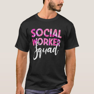 Social Worker Squad Week Tie Dye Matching Men Wome T-Shirt