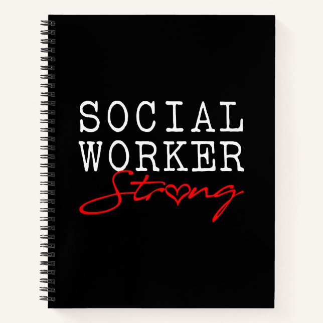 Social Worker Strong Notebook (Front)