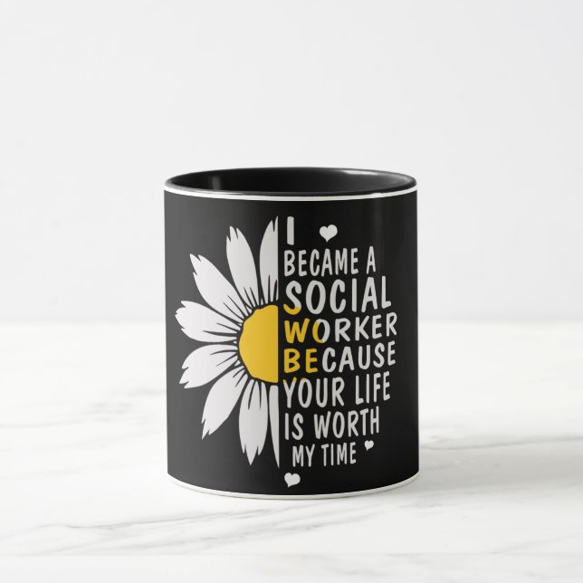 Social Worker/Sunflower Mug (Center)