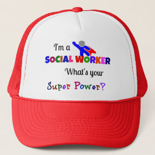 Social Worker Super Power Trucker Hat