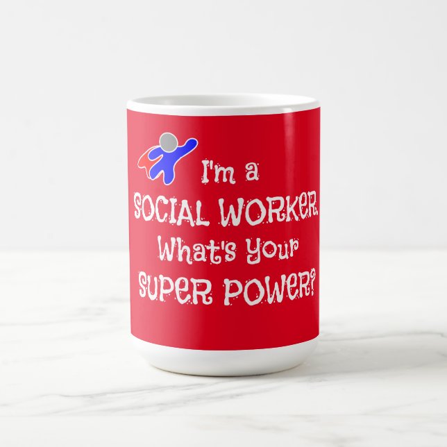 Social Worker Superhero Coffee Mug (Center)