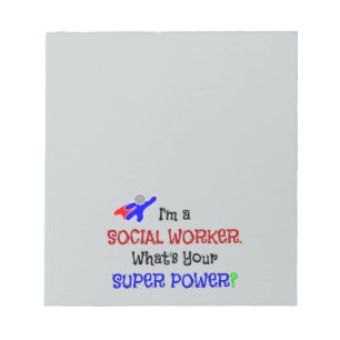 Social Worker Superhero Notepad