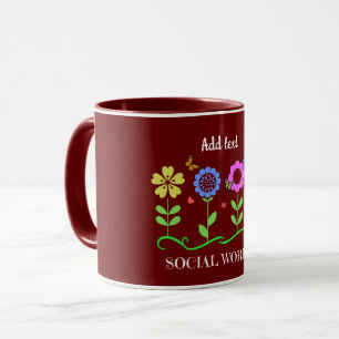Social Worker TEMPLATE, personalize, Mug