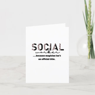 Social Worker Thank You Cards