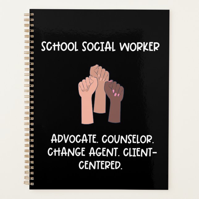 Social Worker Undated Planner Appreciation Gift (Front)